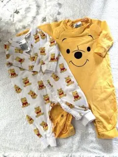 プーさんロンパース2点セット