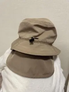 無印良品ベージュ バケットハット 調整可能