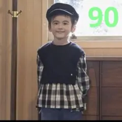 タイムセール！【送料込み】プティマイン 長袖カットソー 90サイズ