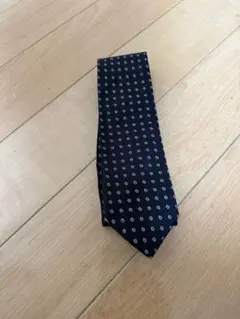 PRADA ネクタイ 小紋柄 ネイビー
