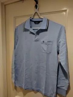 Munsingwear 長袖ポロシャツ L ライトブルー