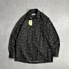 新品】BALENCIAGA 長袖シャツ 36 シルク BLK 総柄 23ss - メルカリ