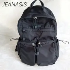 JEANASIS マルチポケットバックパック リュック ブラック - メルカリ