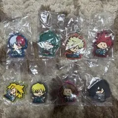 ヒロアカ ラバーキーホルダー8個セット