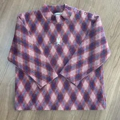 レア⭐️ Sugarland　マロンクリーム　長袖　赤　青　チェック柄　フリース