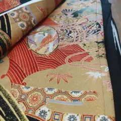 極美品&至高の逸品【黒留袖和 正絹 和装小物 着物 振袖 留袖 和装 訪問着】