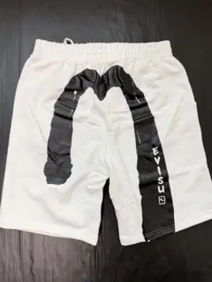 【新品タグ付】EVISU エヴィス スウェット ハーフパンツ 白 カモメ L 2026年最新】evisuハーフパンツの人気アイテム - メルカリ