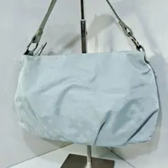 ラシット russet 総柄 ショルダーバッグ 肩掛 ハンドバッグ ライトブルー