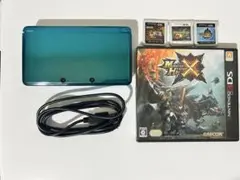 【 動作品・ソフト付き 】ニンテンドー 3DS クリア ブルー 本体 任天堂