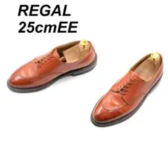 REGAL リーガル 25cmEE 2116018 Vチップ 外羽根 茶