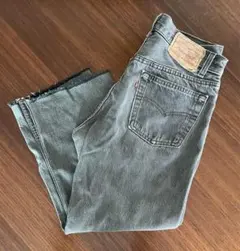 90's USA Levi's 501 ブラックデニム カットオフ
