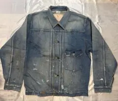 24ss マルジェラ MM6 ペンキ再構築 デニムジャケット サイズ46 - メルカリ