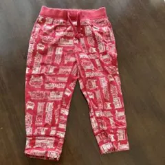 GAP 消防車柄 ロングパンツ 赤2才