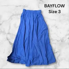 ②BAYFLOW フレアスカート ブルー サイズ3のサムネイル