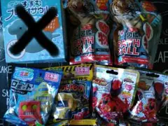 戦隊モノもあるよ　バスボール　6個セット