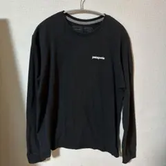 patagonia ブラック ロングスリーブTシャツ