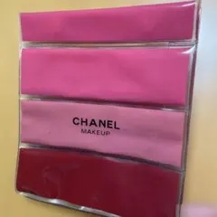 CHANEL メイクアップビニールポーチ ピンク系