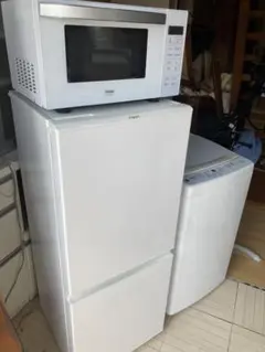 【引取ro直配送】ホワイトカラー冷蔵庫　洗濯機　レンジ　セットのサムネイル