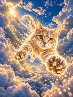 猫 デジタルアート 写真 L版