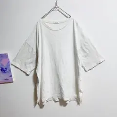 グローバルワーク コットンTシャツ　白　ゆるだぼ