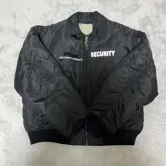 古着　ブルゾン　MA-1ジャケット　リフレクター　security