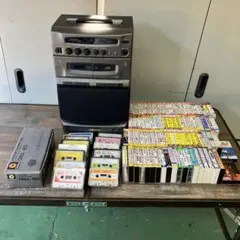①コロンビア レーザーディスクカラオケセット ディスク77枚セット