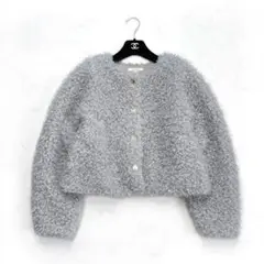 24AW 完売品 CADUNE カデュネ ボアジャン 玉川高島屋限定 グレー S