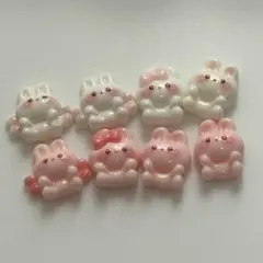 ネイルパーツ デコ うさぎ8個
