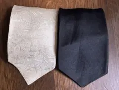 冠婚葬祭用ネクタイ　２本セット