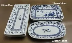 和食器 皿 まとめ売り 染付 陶磁器 萬古焼 7枚のサムネイル