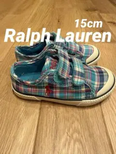 Polo ラルフローレンチェック柄 スニーカー マジックテープ