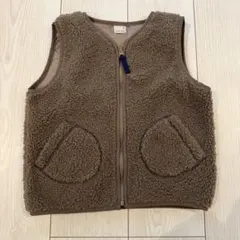 【美品】petit main ボアベスト M ブラウン