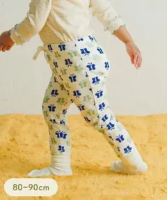 新品　プリントパンツ　70～80cm 蝶々