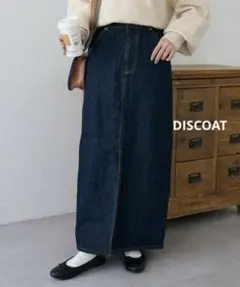DISCOAT USコットンデニムナロースカート サイズM レディース