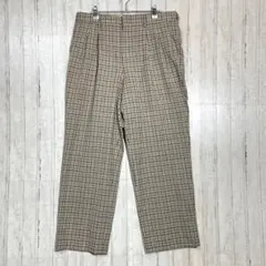 DAKS チェック柄 スラックス パンツ