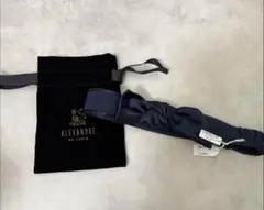 【未使用品】 ALEXANDRE DE PARIS ネイビー ヘアバンド M