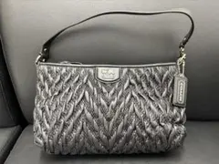 【美品】COACH マディソン シェブロン ナイロン デミ 2WAYバッグ