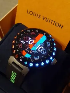 ルイヴィトン QAD01Z　タンブールホライゾン　ライトアップ　メンズ　腕時計