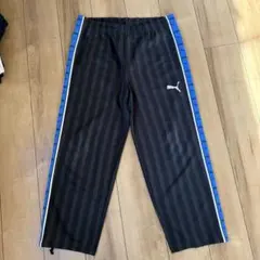 美品】プーマジャージ プージャー 下のみ Oサイズ ブラック×ブルー