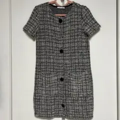 ZARAツイードミニワンピ　S