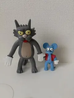 ザ・シンプソンズ イッチー＆スクラッチー フィギュア 2体セット　箱無し