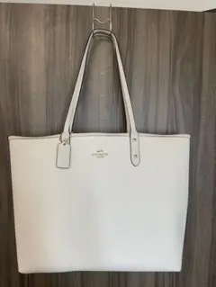 COACH ホワイト ショルダーバッグ トート ゴールド クリーム F73277 