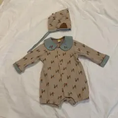 ボンネット ロンパース