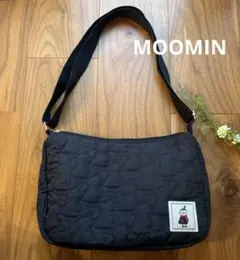 MOOMIN リトルミイ　軽量キルティングショルダーバッグ　ブラック　バッグ