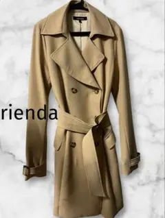 rienda リエンダ　フレア　トレンチコート　ベージュ　レディース