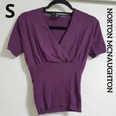NORTONMCNAUGHTON【S】カシュクールトップス 紫