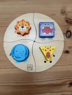 ボーネルンド⭐︎木製動物パズル 4ピース