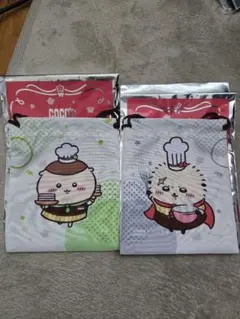 ちいかわ　ココス　コラボ　第一弾　巾着　らっこ　くりまんじゅう