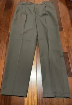 ユニクロC タックワイドテーパードパンツ 34ブラウン