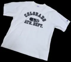 チャンピオン　COLORADO ATH. DEPT. Tシャツ ホワイト